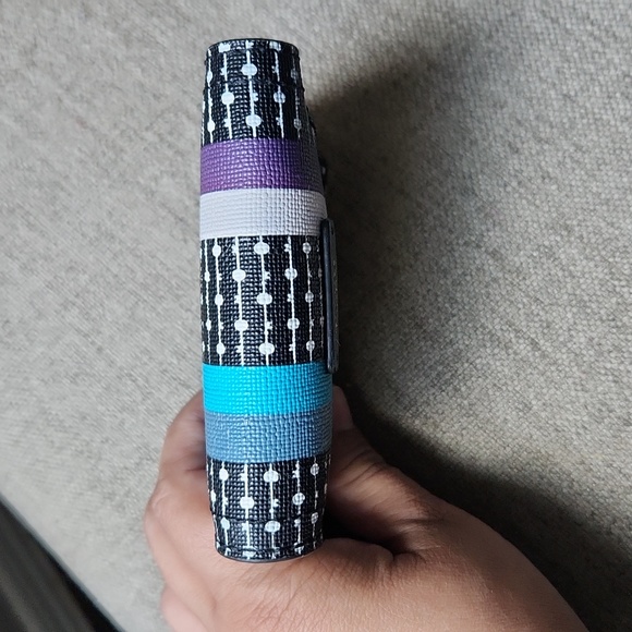 Fossil Wallet blue purple stripes - Picture 3 of 5